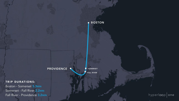 1800 км за 1 час 48 минут: первые 11 маршрутов Hyperloop One в США