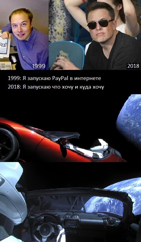 Запуск Falcon Heavy к Марсу от SpaceX