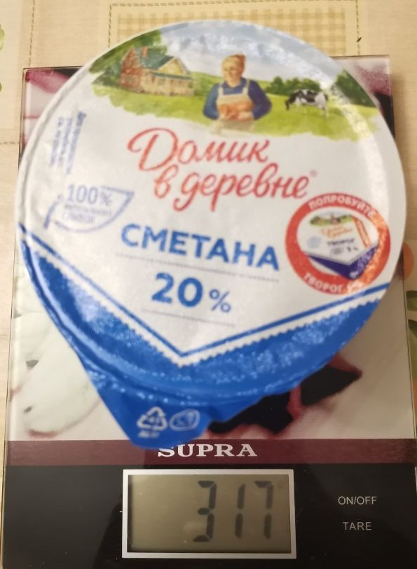 Сметана "Домик в деревне"