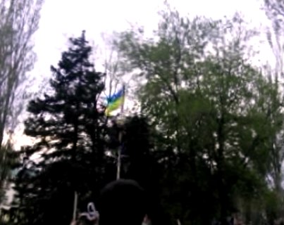 Марш правосеков в Донецке