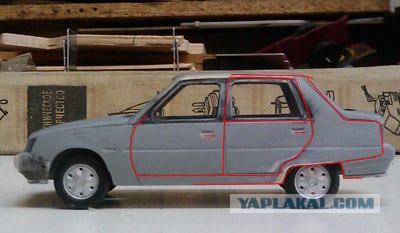 ЗАЗ 1103 Славута уменьшенная в 43 раза
