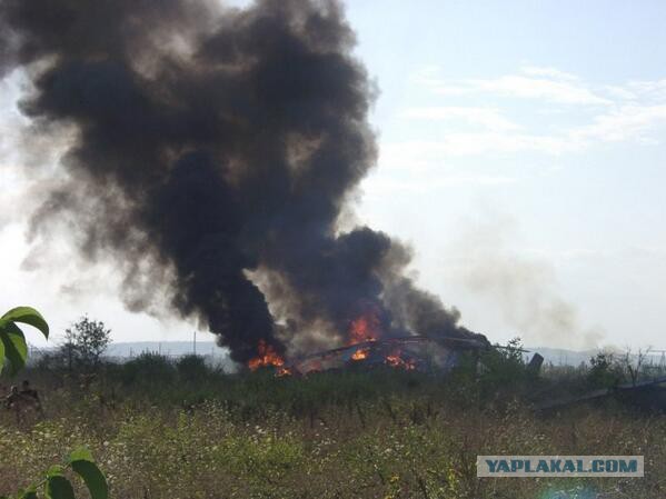 Ми-8 взорвался на аэродроме в Краматорске