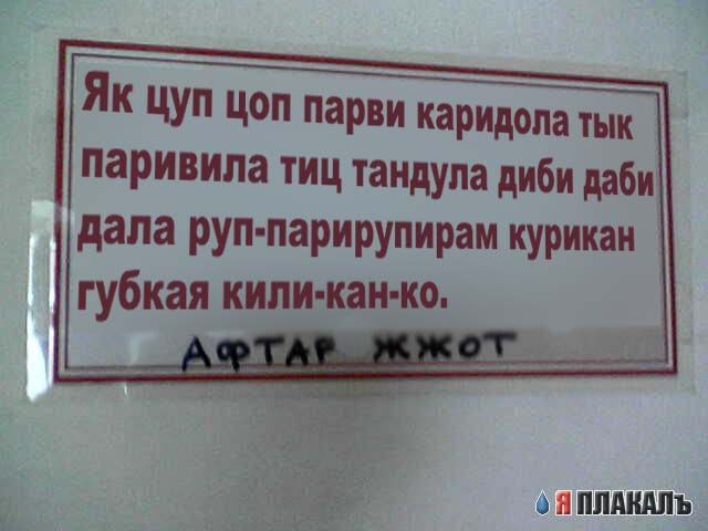 Фотожаба: Албанская контора