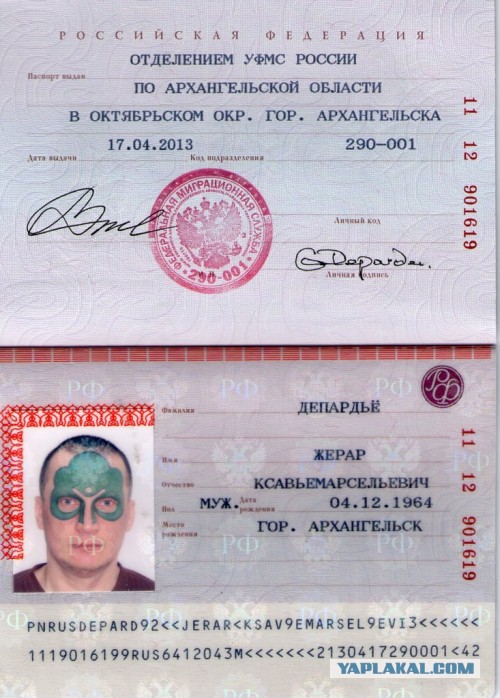 Скан копия формат. Паспортные данные.