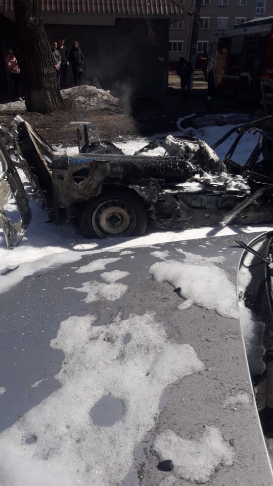 Автомобиль взорвался в Нижнекамске