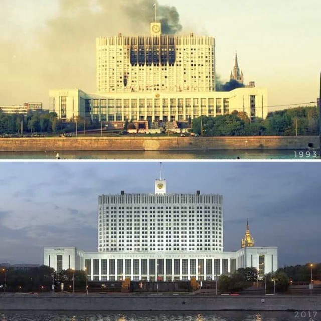 Фотосравнения. Москва 90-е и сейчас