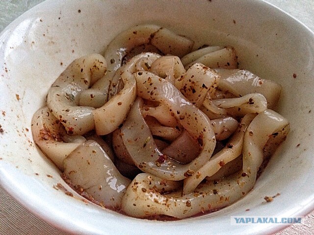 Кольца кальмара в пивном кляре:)