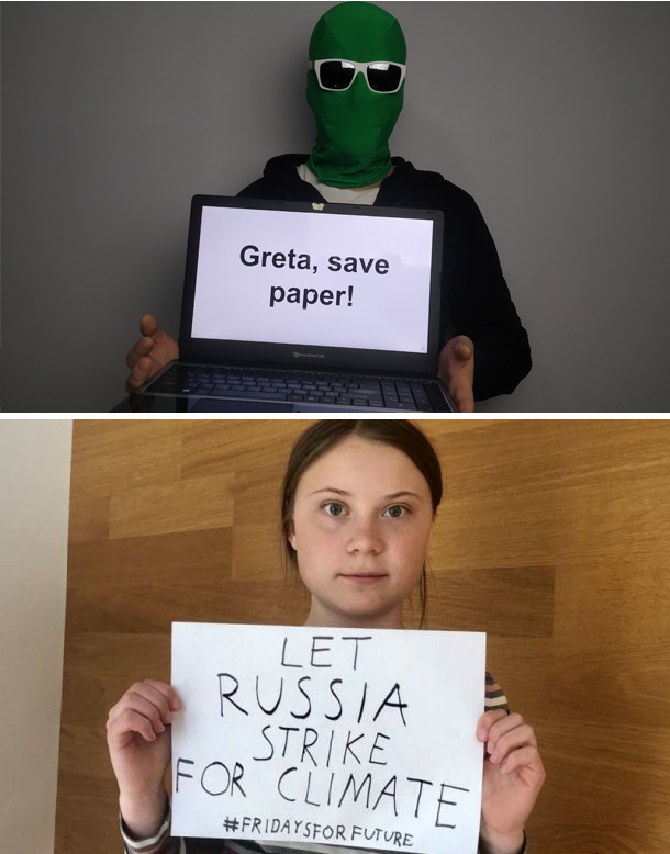 Грета Тунберг призывает россиян к забастовкам
