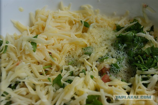 Картофельный пирог, С курицей, помидорами и сыром