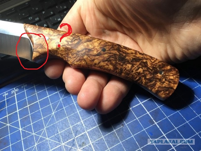 Нож с  попыткой использования высоких технологий