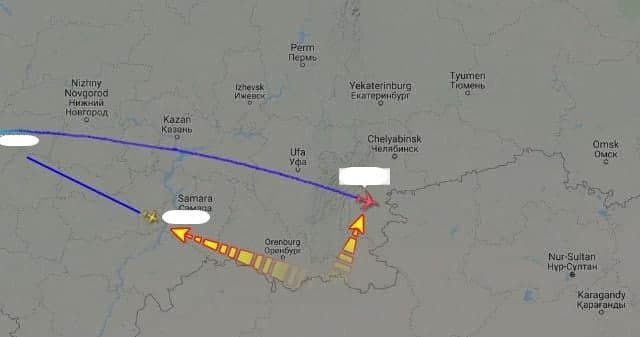 Видео вылета российских военных в Казахстан