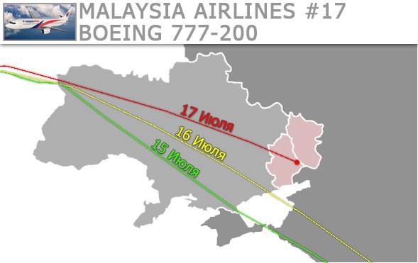 На Украине рухнул Боинг-777 малайзийских авиалиний