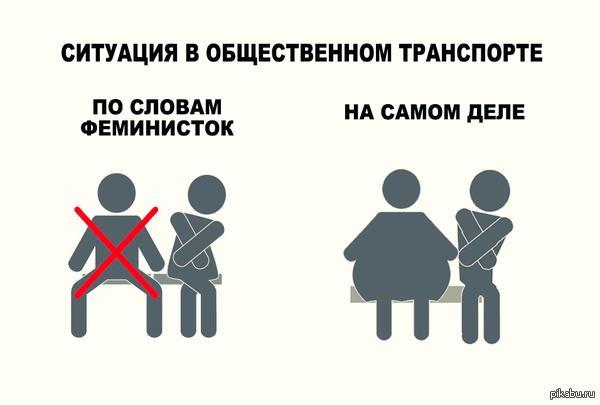 Феминистки Петербурга облили хлоркой сидящих с широко расставленными ногами мужчин