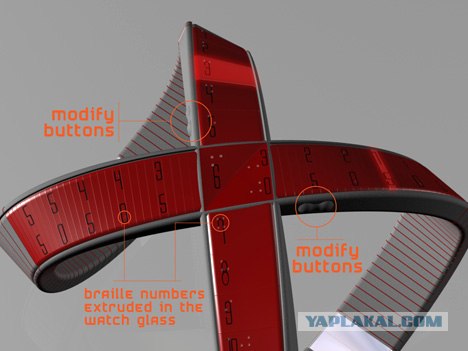 Крестообразные часы с Led-дисплеями