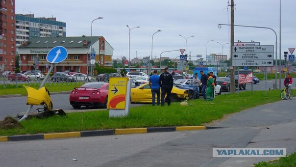 Разбили камаро в Питере