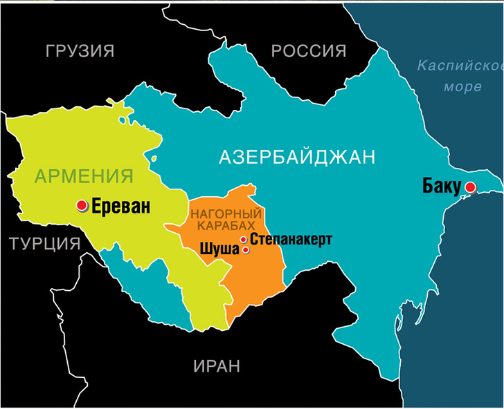 Карабах карта границы во все года. Азербайджан в сентябре