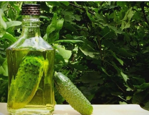 Маринованные с виски огурцы