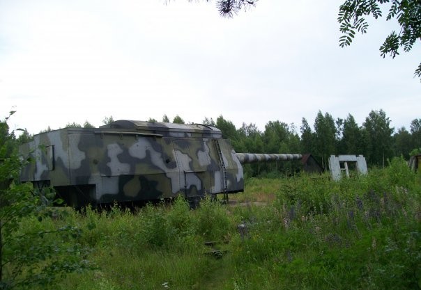 406-мм и 305-мм артустановки на Ржевском полигоне