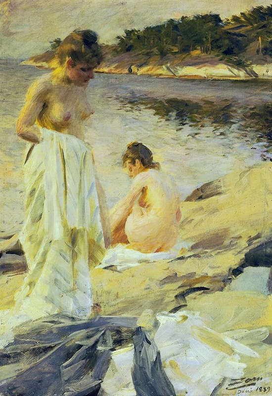 «На природе» Худ. Андерс Цорн. 1888 г.