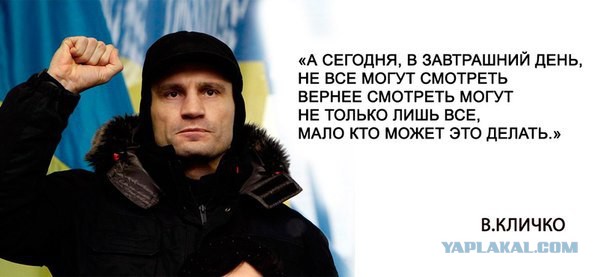 Мысли Кличко - месячники, барбекю и два загадочных булыжника