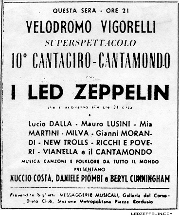 Самый скандальный концерт Led Zeppelin