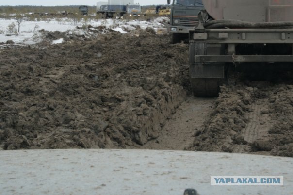 Дороги России:  автозимник.