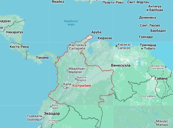 Землетрясение магнитудой 7,4 произошло в районе Колумбии