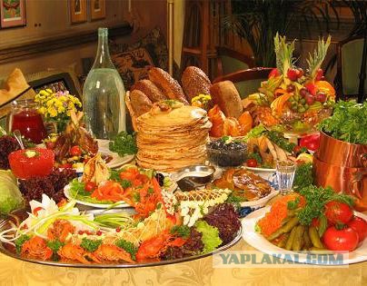 Любимая еда русских