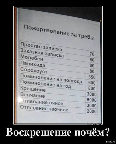 Не прейскуранты, а рекомендуемые пожертвования: митрополит Иларион разъяснил позицию РПЦ