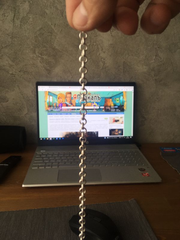 Цепочка шопард из серебра