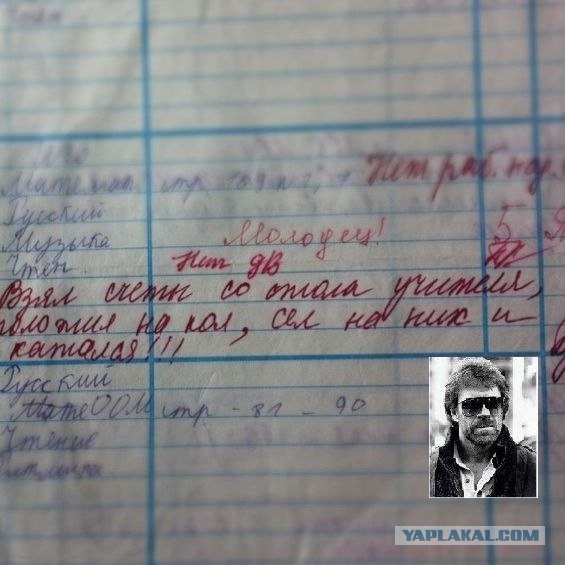Найден дневник Чака Норриса!