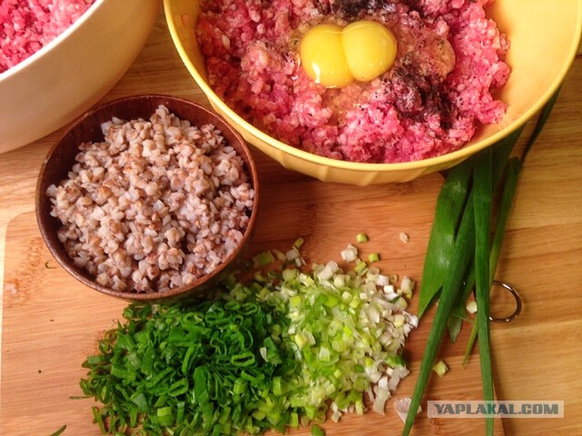 Котлетки мясо-гречневые
