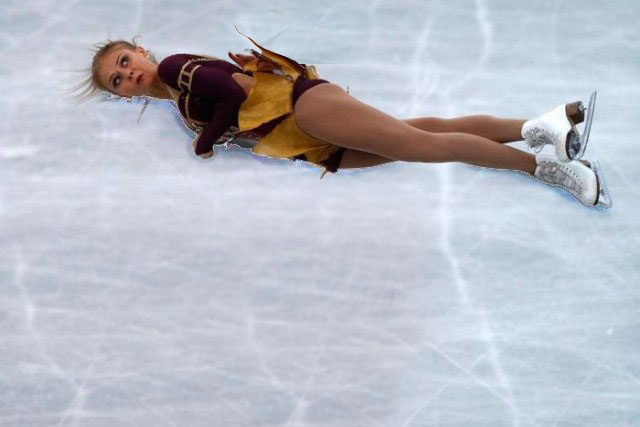 Фотожаба: Фигуристка