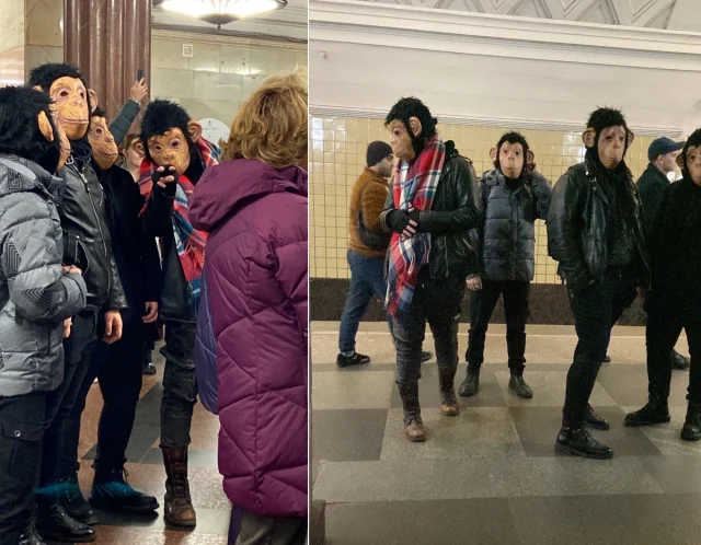 Новая подборка модников из метро