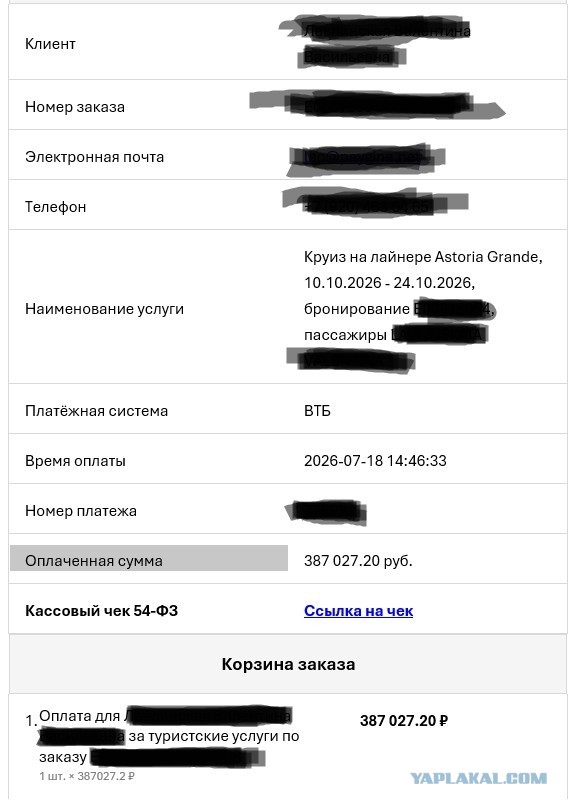 Полмиллиона на ветер - речной круиз не удался