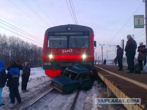 Авария на ж/д переезде в Находке
