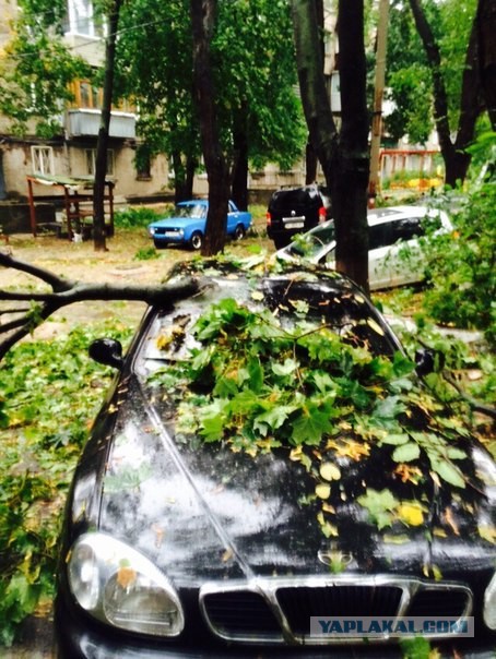 Ночной ураган в Днепропетровске, 24.09.2014.