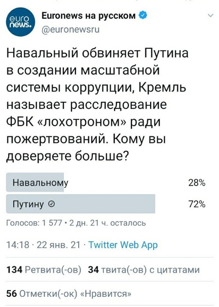 У Алексея Навального начались проблемы со зрением