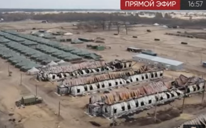 Выдвижение танкового подразделения в Киевской области