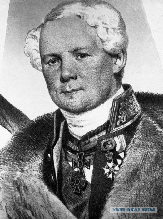 Поднятие Александровской колонны в 1832