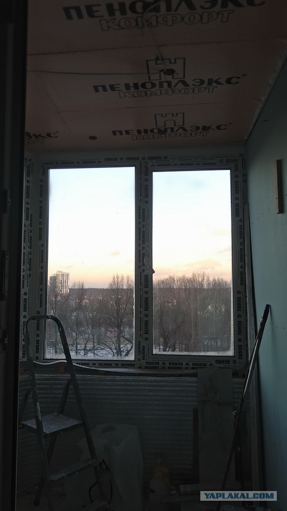Утепление и отделка лоджии