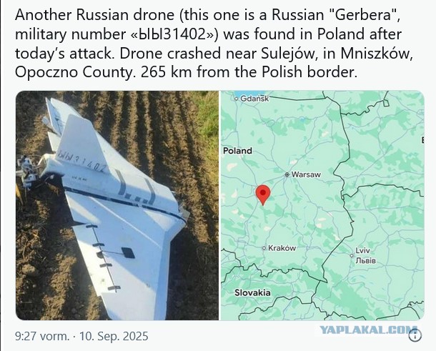Во Флорештском районе(Молдавия) на крыше дома обнаружен дрон