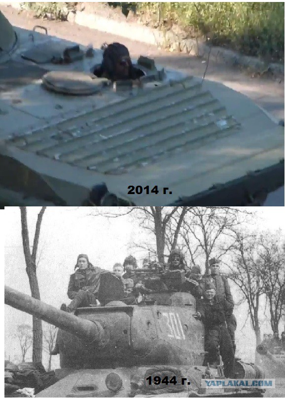 колонна ополченцев через Ровеньки 27.07