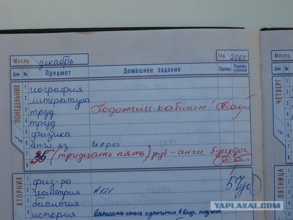Записи в Дневниках