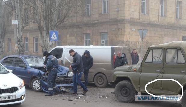 Лобовое столкновение Daewoo «Lanos» и «УАЗ»