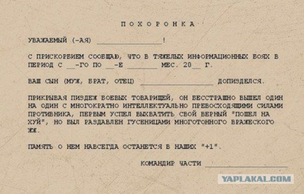 "Командир Диванной Сотни"!