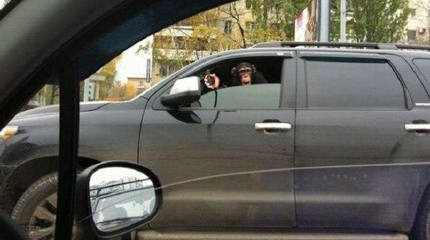 Крутой байкер!