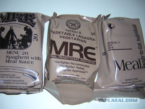 Обзор содержимого украинского сухого пайка