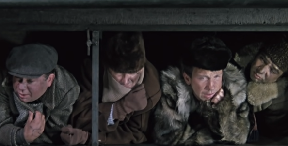 Редкие кадры со съемок великой комедии 1971 года "Джентльмены удачи"