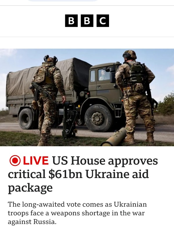 Палата представителей США приняла законопроект о передаче Украине активов РФ